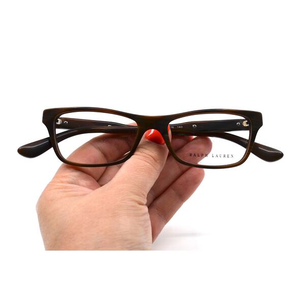 RALPH LAUREN RL 6115 5472 BROWN HORN AUTHENTIC EYEGLASSES FRAME - Picture 10 of 12